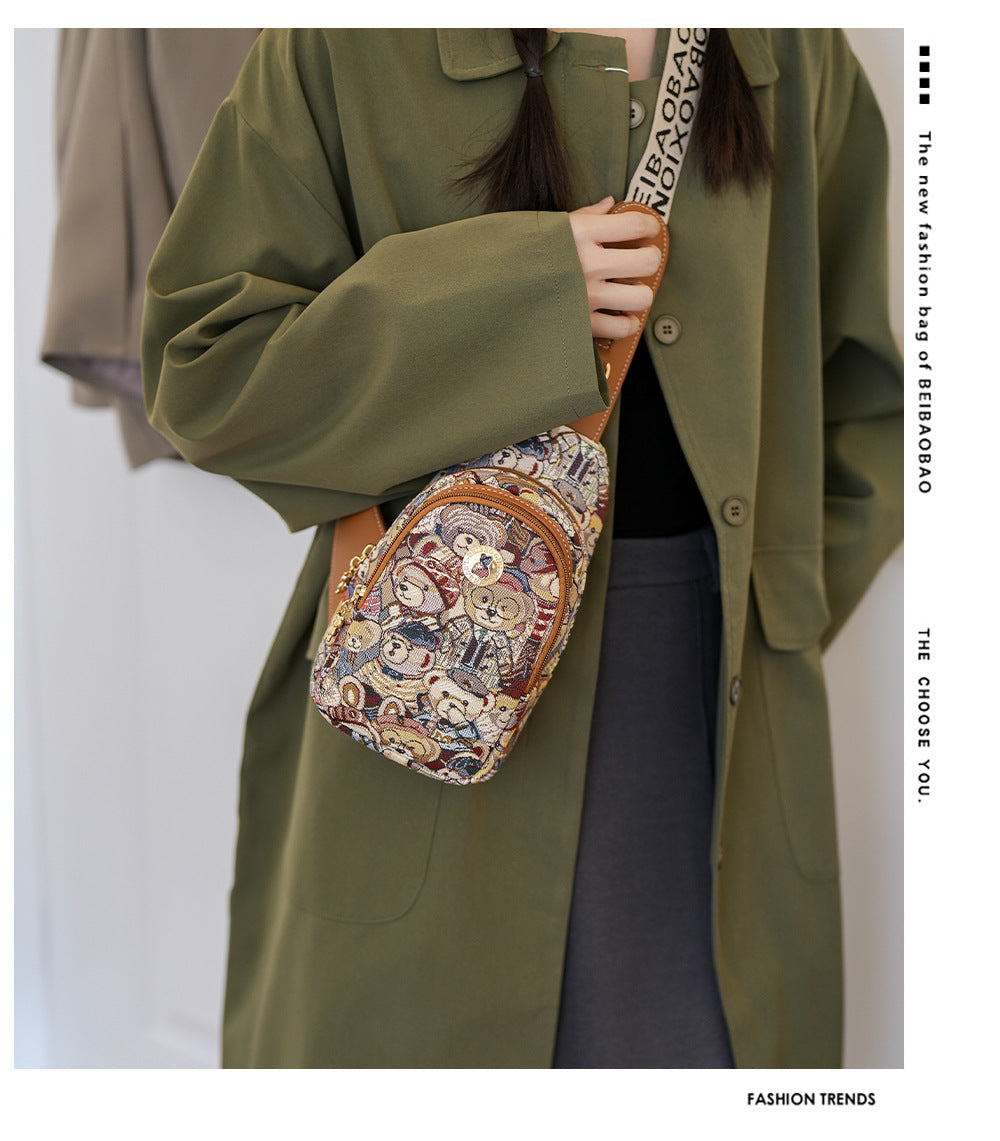 BaoBao Branded CrossBody Compact Bag