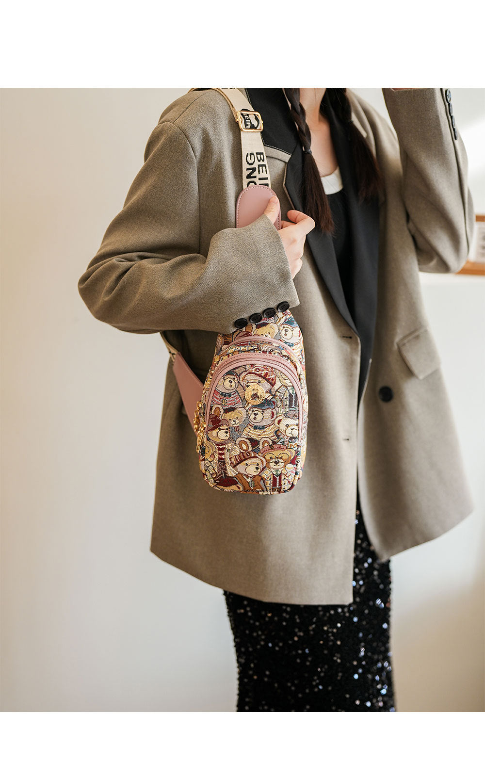 BaoBao Branded CrossBody Compact Bag