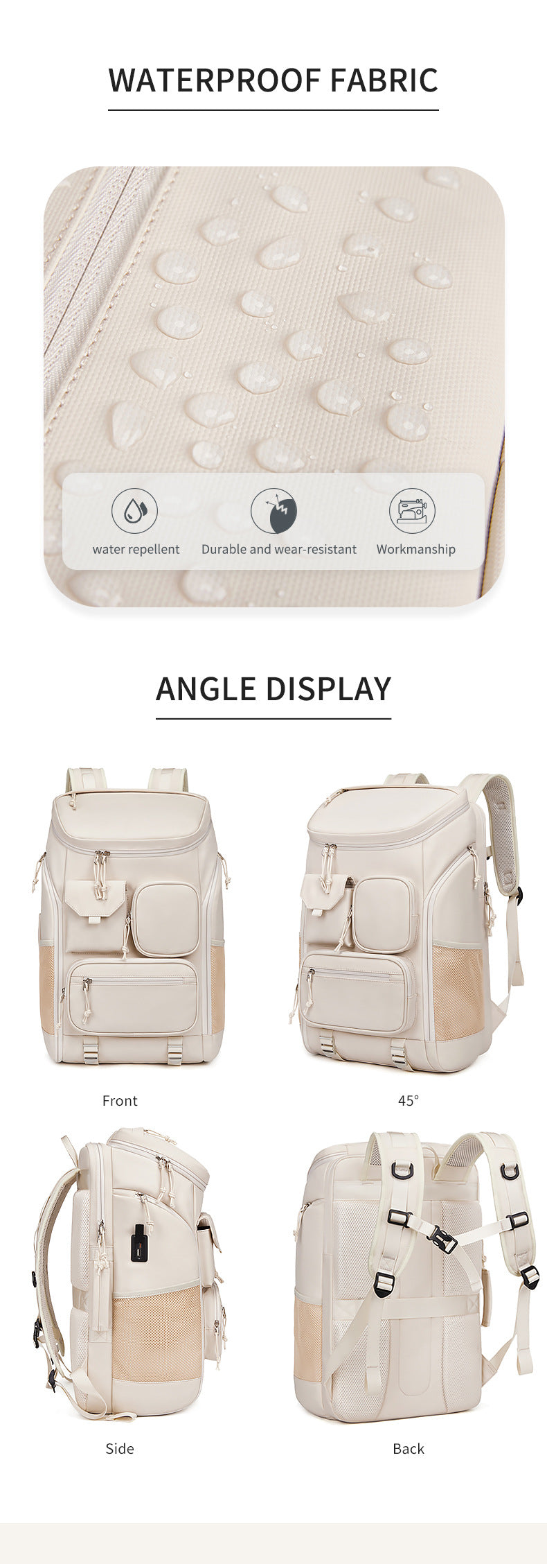 UrbanTech Multi-Pocket Backpack