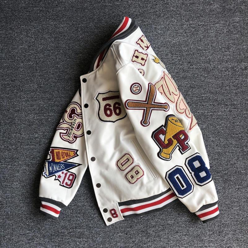 Retro Varsity Patch Jacket
