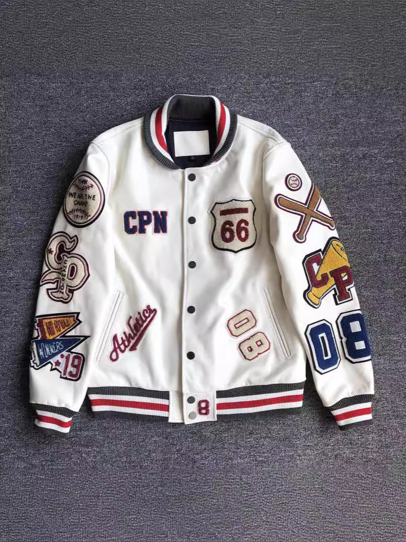 Retro Varsity Patch Jacket