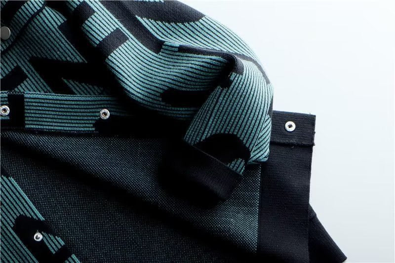 2026 Vintage Knitted Cardigan Korean Style Personalized Letter Lapel Casual Top Clothes Loose Jacket Coat