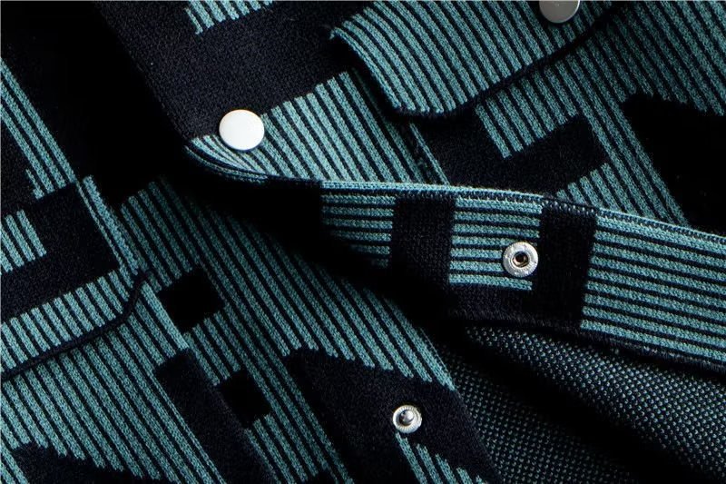 2026 Vintage Knitted Cardigan Korean Style Personalized Letter Lapel Casual Top Clothes Loose Jacket Coat