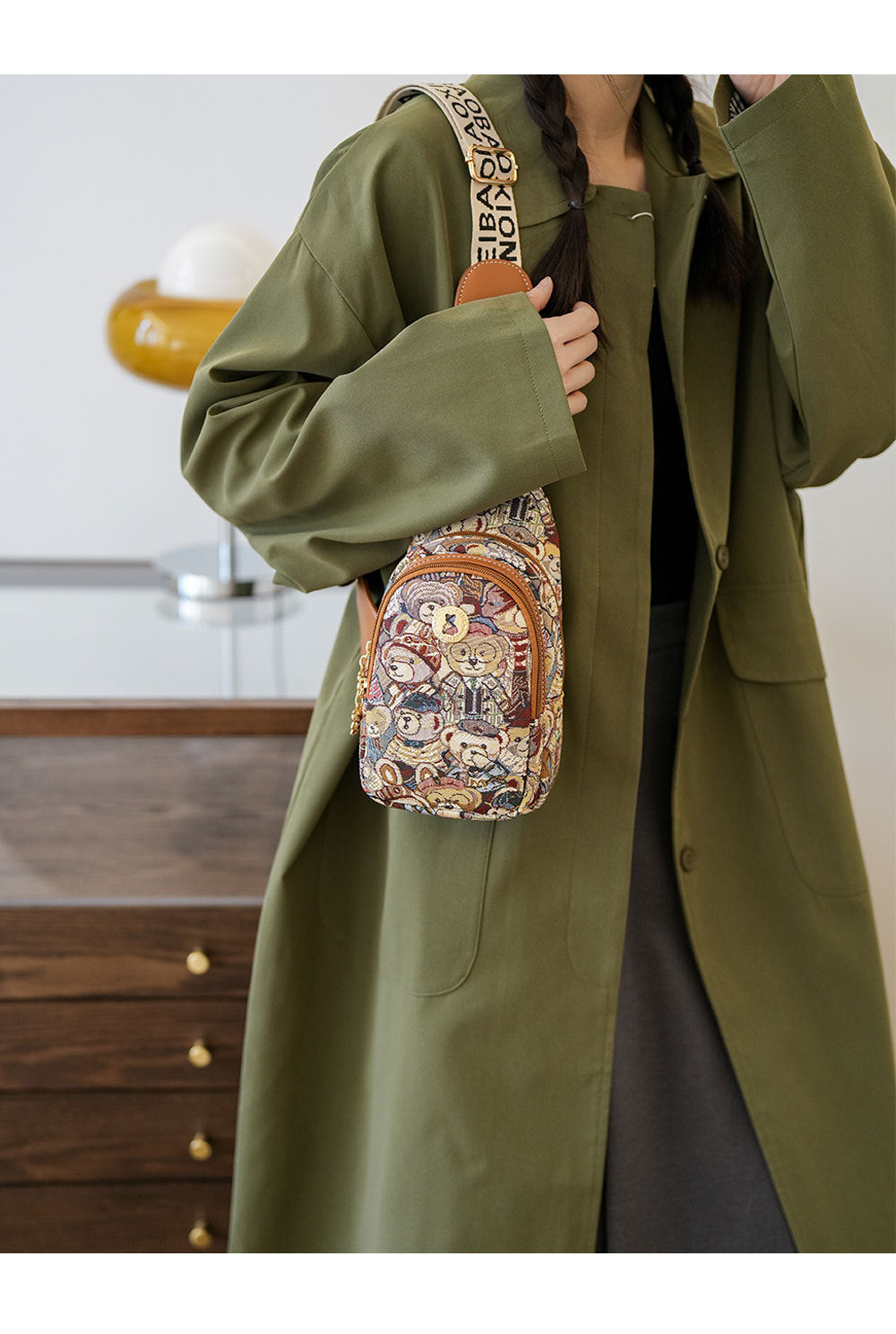 BaoBao Branded CrossBody Compact Bag