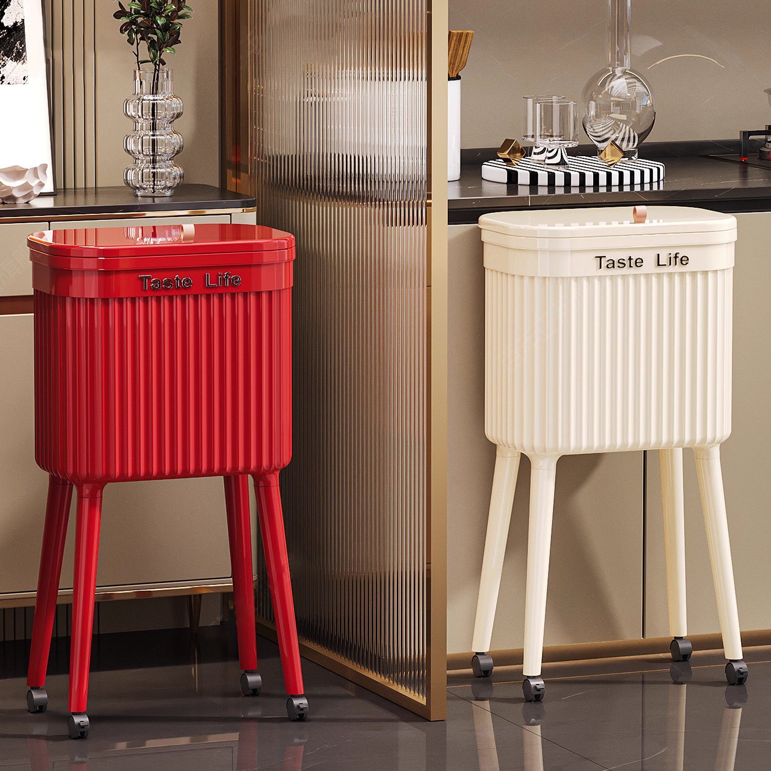 Rolling Kitchen Storage/Trash Bin